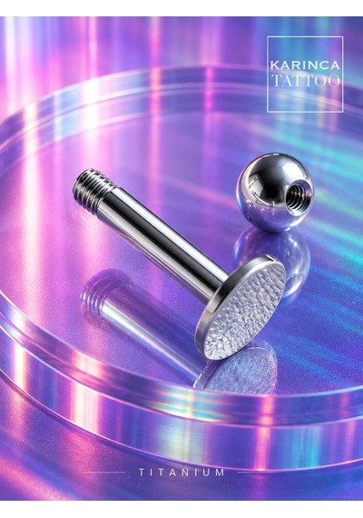 Titanyum Piercing Labret Tragus Flat Conch Dudak Nostril çok renkli