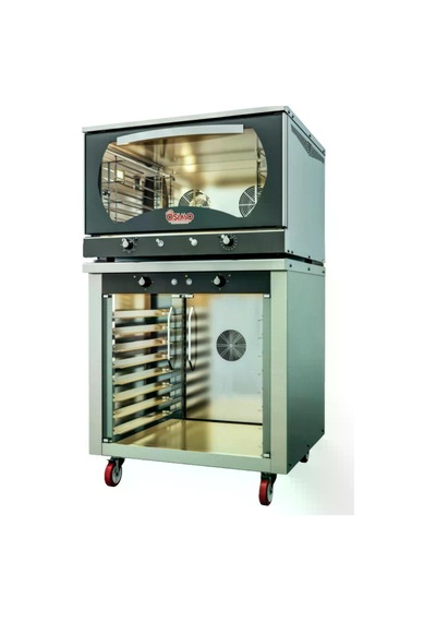 Osimix 2'li Patisserie Serisi Konveksiyonel 4'lü Buharlı Fırın Ve 8'li Buharlı Mayalandırma 220 W