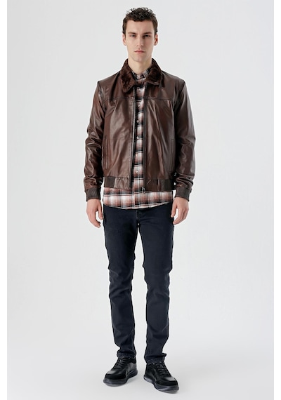 İmza Koyu Kahverengi Gömlek Yaka Hakiki Deri Comfort Fit Rahat Kesim Casual Mont 1038235208-koyu Kahverengi Koyu Kahverengi İmza Koyu Kahverengi Gömlek Yaka Hakiki Deri Comfort Fit Rahat Kesim Casual Mont 1038235208-koyu Kahverengi Koyu Kahverengi