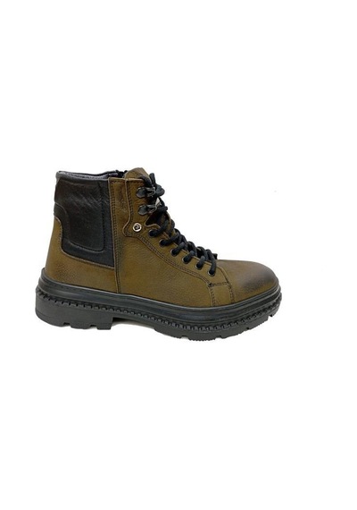 Pierre Cardin 382208 Hakiki Nubuk Deri Erkek Bot Haki