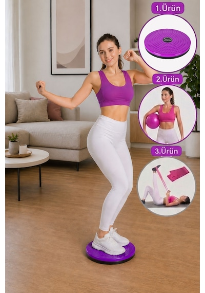 Spor Byfit Twister + Pilates Denge Topu +