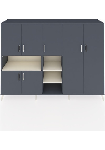 Hyperion Dolap 13 Raflı 7 Kapaklı 220x44x163 Antrasit-antrasit/ay Antrasit-antrasit/aytaşı Hyperion Dolap 13 Raflı 7 Kapaklı 220x44x163 Antrasit-antrasit/ay Antrasit-antrasit/aytaşı