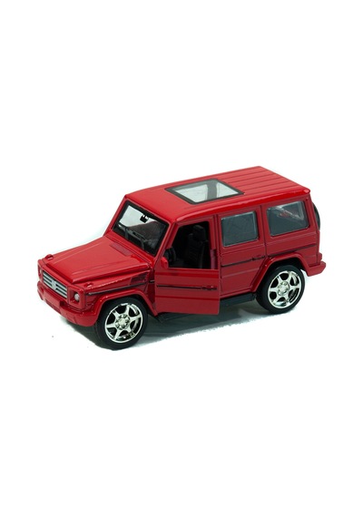 Metal Mercedes G63 Çek Bırak Model Araba Kırmızı 12 Cm