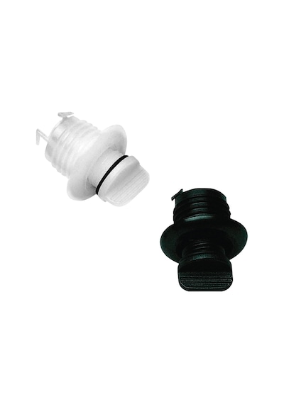 Drain Socket W/Captive Plug. Round 40Mm. White