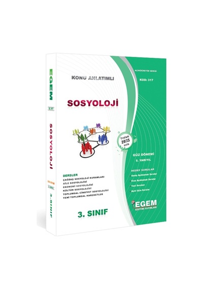 Aöf 2-3. Sınıf Sosyoloji Güz Konu Anlatımlı Soru Bankası