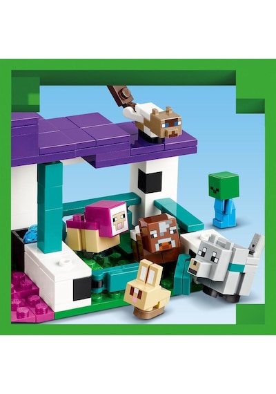 LEGO® Minecraft Hayvan Barınağı 21253 7+ Yaratıcı Oyuncak Yapım Seti - 206 Parça