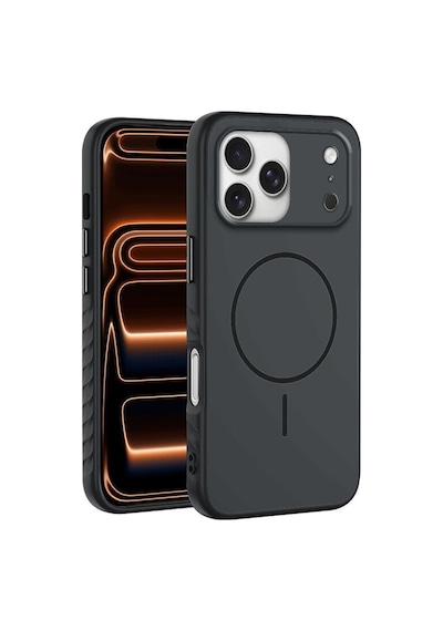Apple İphone 17 Pro Max Uyumlu Kılıf Mono M-safe Silikon Kılıf Siyah