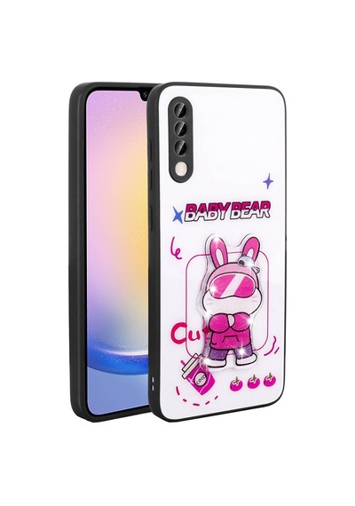 Samsung Galaxy A70 İle Uyumlu Kılıf Parlayan Kabartmalı İkonik Figürlü Silikon Kapak
