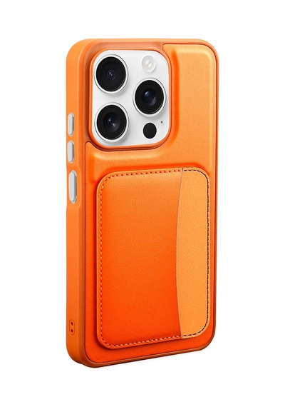 Xiaomi Redmi 15c Kılıf Kartlıklı Kamera Yükseltili Silikon Pazarplus Turuncu
