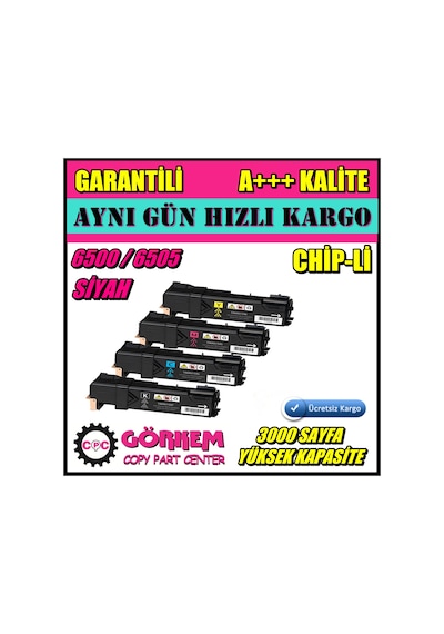 Xerox 6500 Uyumlu Toner Siyah