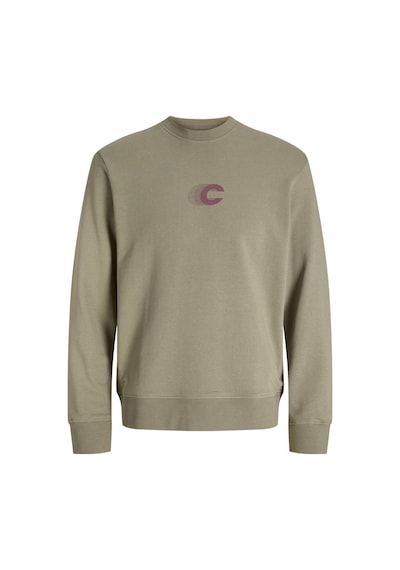 Jack & Jones Jcovıbrant Açık Haki Erkek Sweatshirt 12277749 Açık Haki
