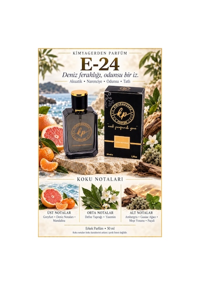 Kimyagerden E-24 Erkek Parfüm EDP 50 ML