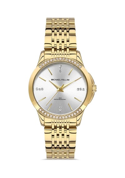 Michael Fellini2299-3 Unisex Kol Saati Altın - Siyah