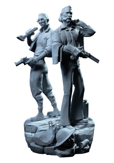 Premium Harrier Du Bois Figürü Disco Elysium Koleksiyonu
