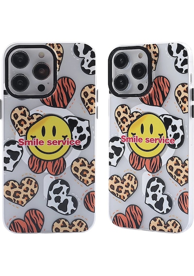 Ilkeshop Newface Apple iPhone Uyumlu 14 Pro Max Kılıf Apollo Magneticsafe Desenli Kapak - Apollo Şeffaf - 2