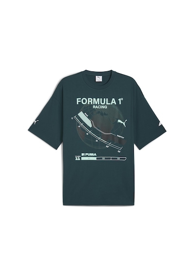 Puma 632655-04 F1 Graphic Tee - Relaxed Tişört Erkek T-shirt Yeşil