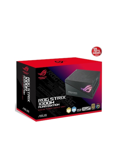 Asus ROG Strix 1000 W 80+ Gold Aura Edition PCIe Gen 5.0 Tam Modüler RGB Güç Kaynağı