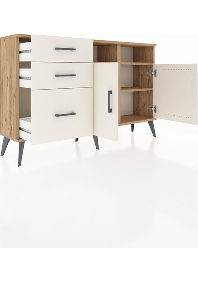 Arges Konsol 4 Raflı 3 Çekmeceli 2 Kapaklı 132x30x83 Çam-aytaşı/aytaşı Aytaşı/aytaşı Arges Konsol 4 Raflı 3 Çekmeceli 2 Kapaklı 132x30x83 Çam-aytaşı/aytaşı Aytaşı/aytaşı
