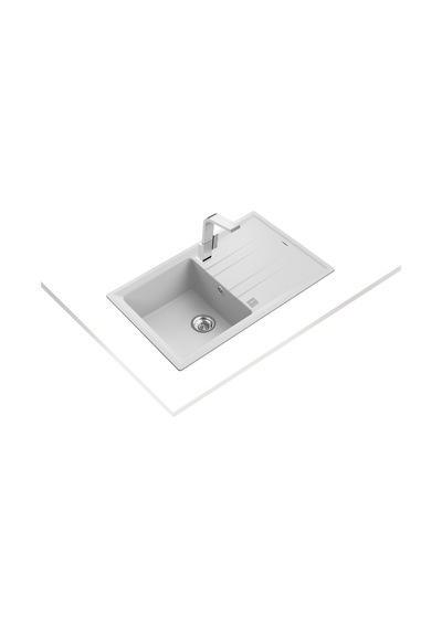 Teka Stone 50 B-Tg Tek Hazneli Beyaz Tegranite Eviye