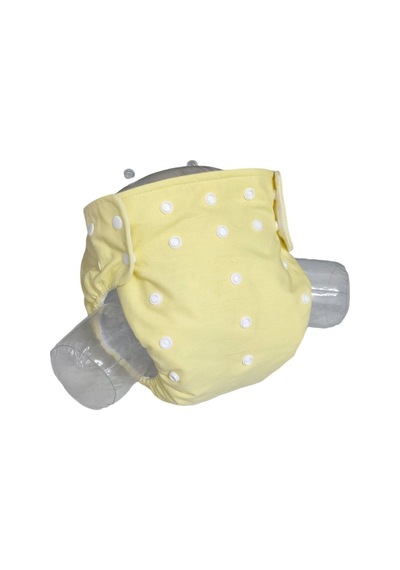 Baby Ybb Yıkanabilir Bebek Bezi Cepli Sarı Renk Çıt Çıtlı 8kg-18kg Standart