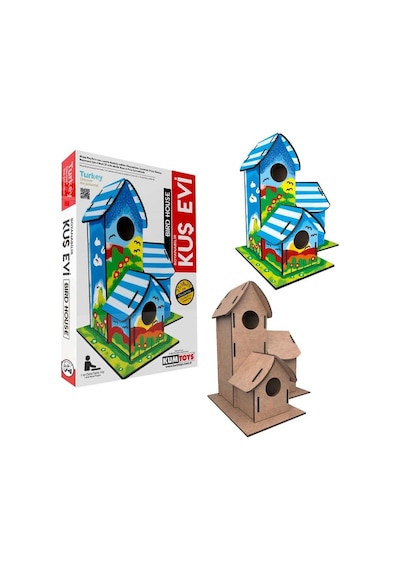 Redka /kumtoys 2698 Kumtoys Ahşap Kuş Evi Boyama.