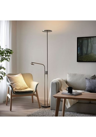 Ikea Isjakt Yer Ve Okuma Lambası, Nikelaj Kaplama, 180 Cm, Reostalı Diğer