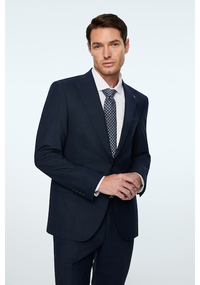 Morven Erkek Lacivert Yünlü Trend Ekose Slim Fit Mono Yaka Takım Elbise 26mc001051200 Lacivert Morven Erkek Lacivert Yünlü Trend Ekose Slim Fit Mono Yaka Takım Elbise 26mc001051200 Lacivert