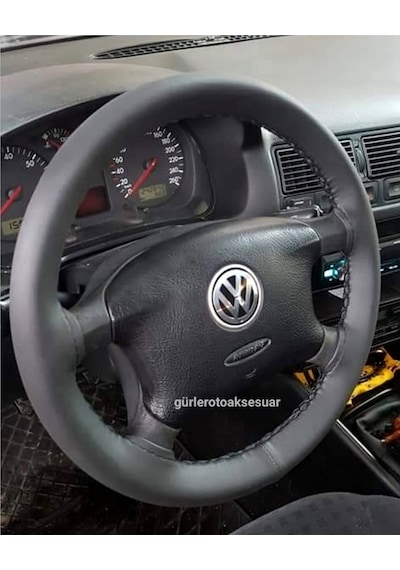 Vw Passat Deri Dikme Direksiyon Kılıfı Soft Siyah Ipli 10.5Cm A+ 542420482