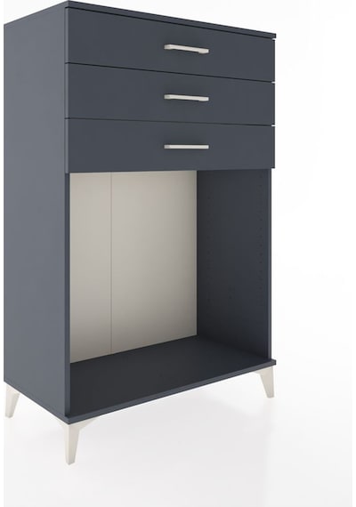 Hyperion Dolap 3 Çekmeceli 88x44x134 Antrasit-antrasit Antrasit