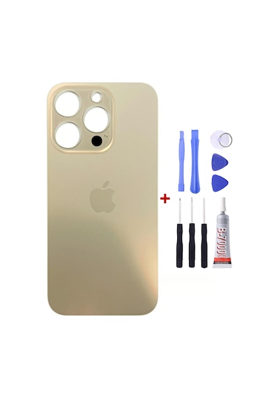 Apple Uyumlu iPhone 13 Pro Gold Arka Cam Kapak Arka Pil Kapağı