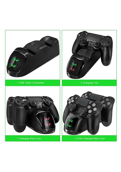 Ps4 Dual Şarj Stand Playstation Dock İkili Led Göstergeli