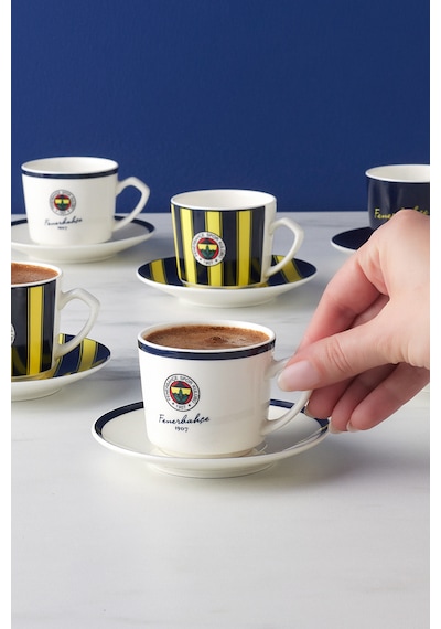 Karaca X Fenerbahçe Lisanslı 6 Kişilik Kahve Fincan Takımı 80 Ml Lacivert