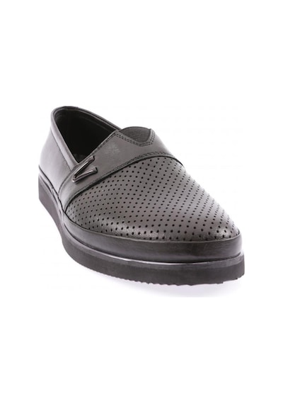 Dgn 535-23y Kadin Lazerli V Tokali Lastik Detayli Comfort Ayakkabi Siyah
