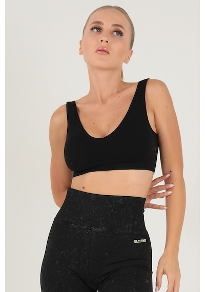 Doremi Seamless Kalın Askılı Spor Sütyen siyah