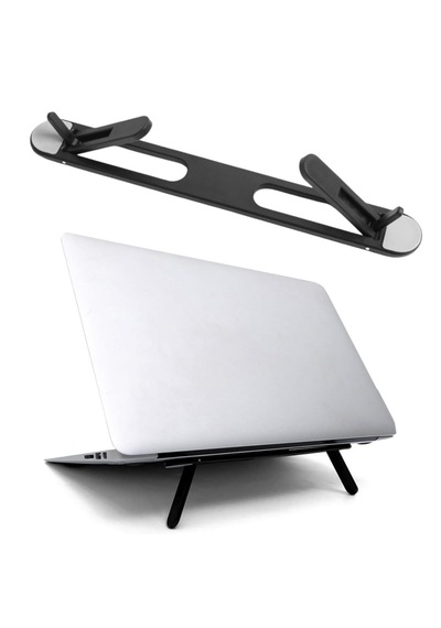 Lunaev 2 Kademeli Katlanabilir Laptop Standı Kendiliğinden Güçlü Yapışkanlı, Ergonomik Tablet Yüks