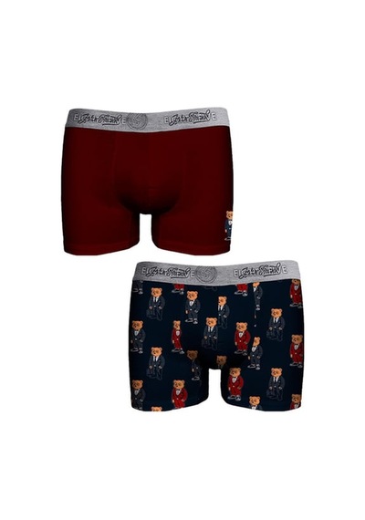 John Frank 2'li Erkek Boxer Jf2bef30 Çok Renkli