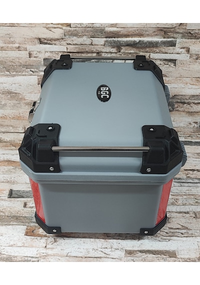 Motosiklet Arka Çantası 45 Lt Sert Plastik Nardo Gri 45lt