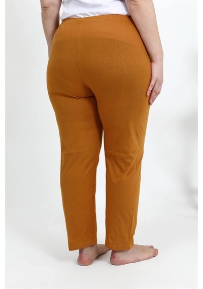 Mtm My The Mall Kadın Pamuklu Büyük Beden Alt Pijama Hardal Hardal