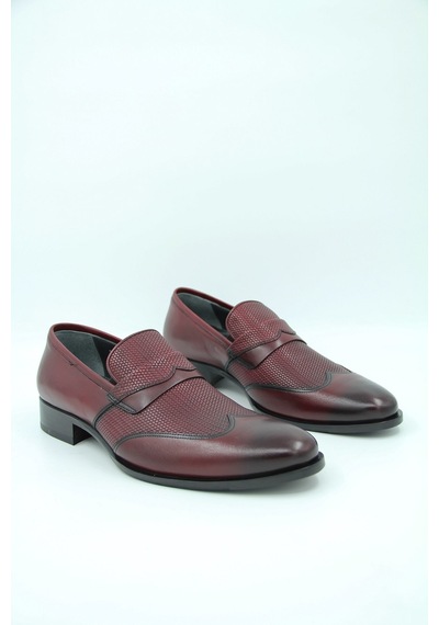 Oggi 013700-60 Erkek Klasik Ayakkabı - Bordo-bordo