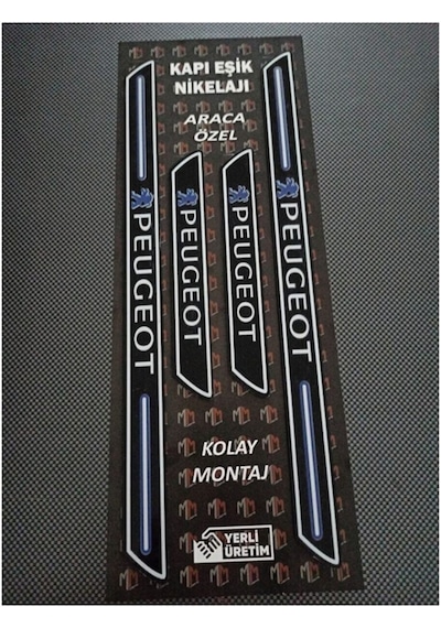 Peugeot 207 Kapı Eşiği + Logolu Çamurluk Venti Set