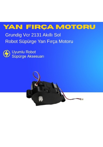 Grundig Vcr 2131 Akıllı Robot Süpürge Sol Yan Fırça Motoru Aksesuarları Yedek Parça