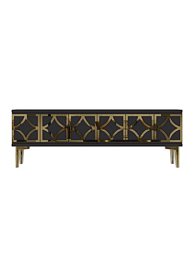 Tsa1237ag - Lemtv120 Tv Stand, Tv Sehpası Antrasit - Gold 120cm