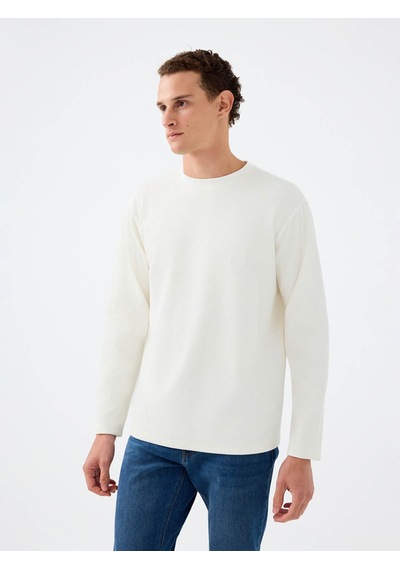 Loft Beyaz Erkek Sweatshirt Lf2037183 Beyaz