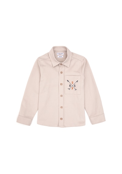 U.s. Polo Assn. Erkek Çocuk Taş Gömlek Desenli 50316681-vr049 Tas