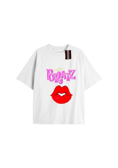 Tarzsokak Y2k Bratz Oversize Kod Bratz45 Beyaz