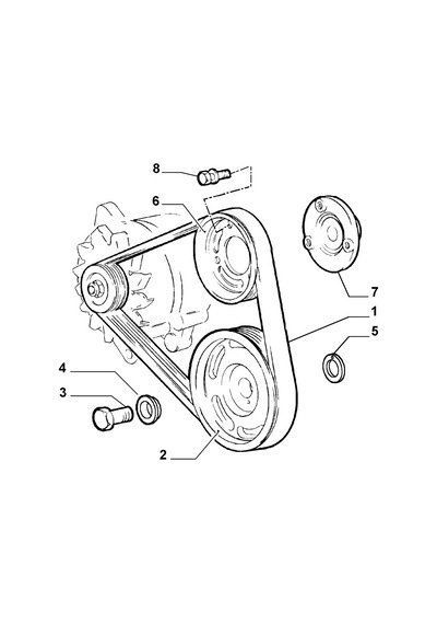 Fiat Ducato 2.8 94 - 02 Alternatör Şarj Dinamo Kayışı 71739928