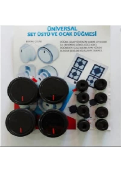 Universal Fırın Ankastre Set Üstü Ocak Düğme Takımı No:51 - 493371321