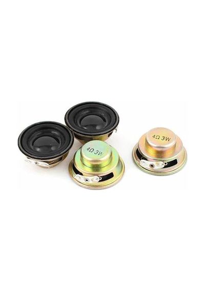 3w 4r Hoparlör Korna Çapı 40mm 3 Watt 4 Ohm Mini Hoparlörler Amplifikatör Kauçuk Conta Hoparlör
