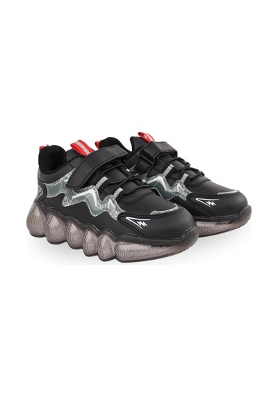 Cool Fred-25 Bosst Ortopedik Taban Unisex Çocuk Spor Ayakkabı Siyah