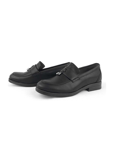 Rakerplus Loafer Siyah Mat Erkek Klasik Çocuk Ayakkabı